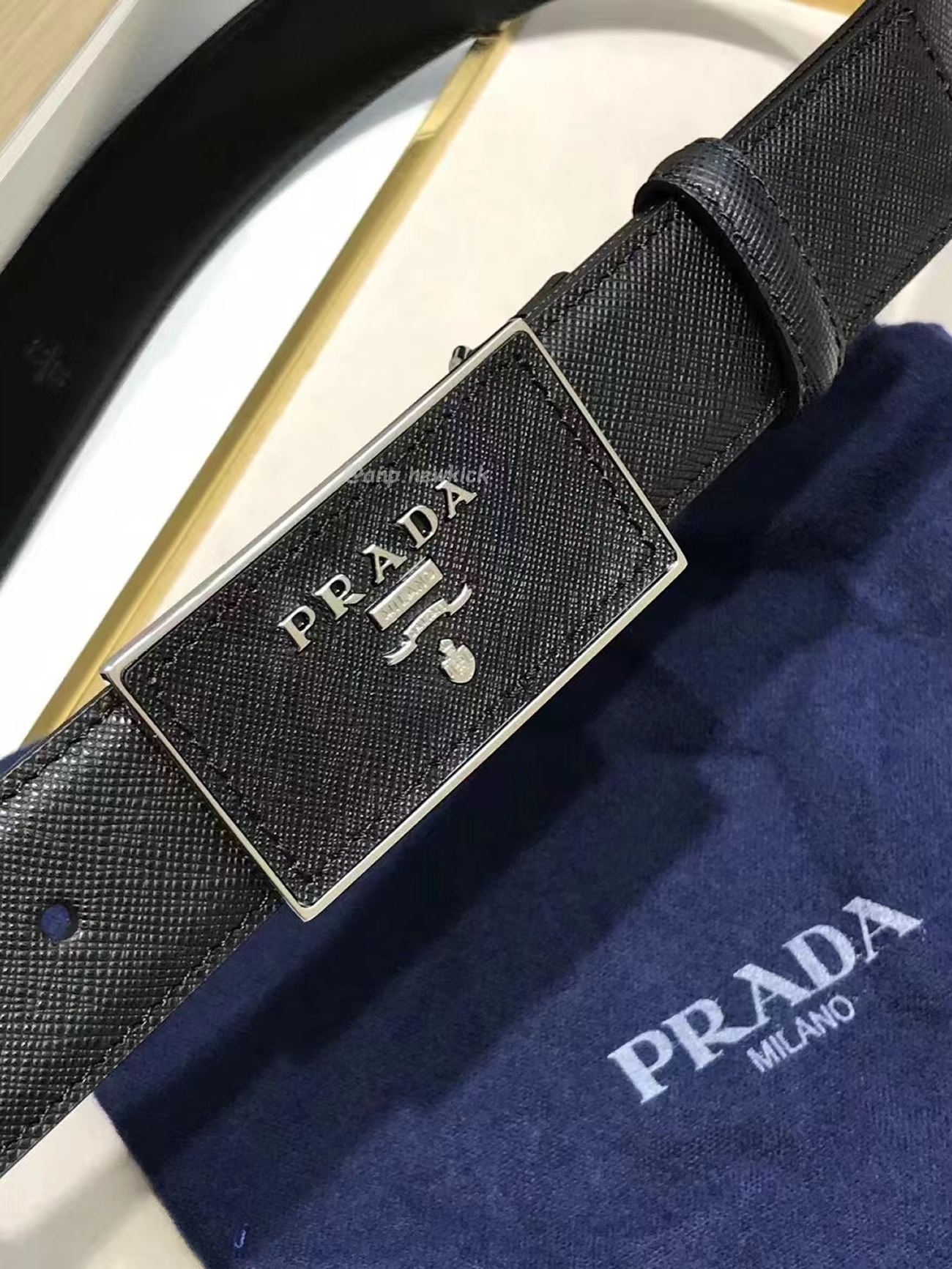 Prada Square Buckle Belt (3) - newkick.cc